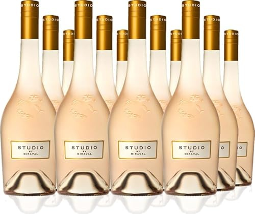 Château Miraval Jolie-Pitt & Perrin 12er Vorteilspaket STUDIO by Miraval Rosé Méditerranée IGP 2022 (12 x 0.75 l)