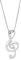 Hmzidz Musiknoten Kettenanhänger,Kette 925 Sterling Silber für Damen,Halskette Damen Musiknotenanhänger Silber,Schöne Ketten Modeschmuck Geschenke für Frauen Freundin