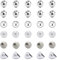 Gojewen 30er Piercing Kugeln 3mm Silber Perle Ersatzkugel Schraubkugel Edelstahl 1,2mm Gewinde für Piercing Nase Lippe Augenbrauen