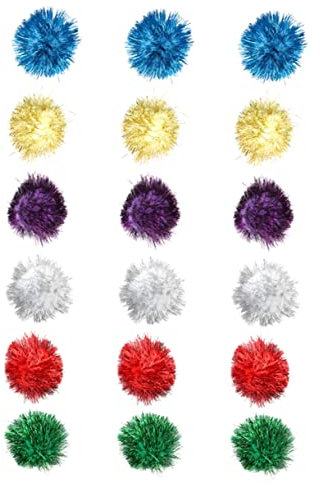 FOMIYES Glitzerndes Lametta Für Katzen 5 cm Spielzeug Zur Unterhaltung Zufällige Farbe
