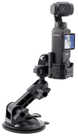 MAXCAM Saugnapf kompatibel für DJI Osmo Pocket 3, Auto Windschutzscheibe Fenster Fahrzeug Boot Kamerahalter für DJI Osmo Pocket 3 Saugnapfhalterung Windschutzscheibenhalterung