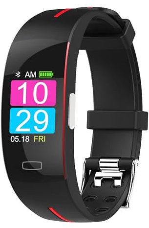 NQYZZFD Smart Watch per Uomo Donna ECG+PPG HRV con Misuratore di Pressione/Ossigeno/frequenza Cardiaca/Sonno/Temperatura Corporea, Tracker Fitness Impermeabili,D