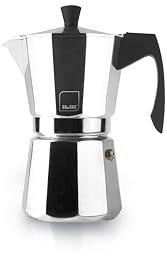 IBILI - Cafetera express Evva White, 9 tazas, 450 ml, Aluminio fundido, Apto para inducción