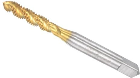 CoCud Taraud à Filetage en Spirale, Taille de Filetage 8-32 UNC, 3 Cannelures, Outil de Taraudage en Acier Rapide - (Pour traitements des Trous et Matériaux Collants)
