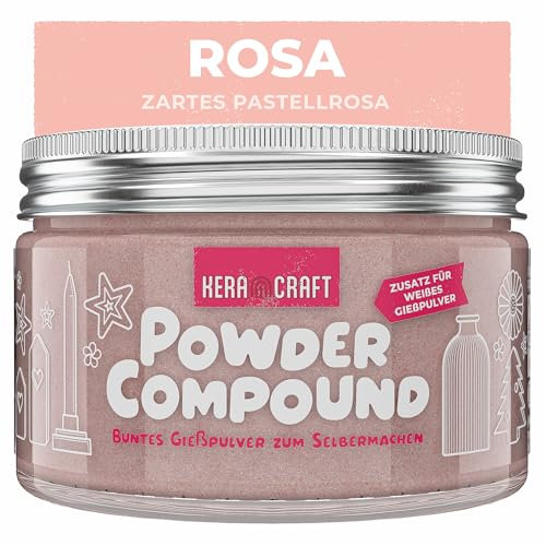 KERACRAFT Powder Compound 150g - Rosa - Bis zu 15kg buntes Gießpulver zum Selbermachen