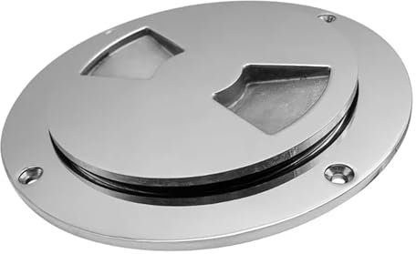 GeRRiT Boat Deck Plate Deck Inspection Cover 5“ / 6” Hatch Cover 316 Stainless Steel Vent Cover for Yachts Marine Vessels (Color : 6 inch)