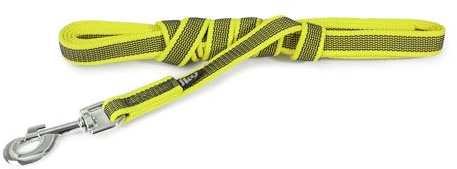 Julius-K9 Color & Gray Super-Grip-Leine ohne Griff, 20 mm x 3 m, Neongrau