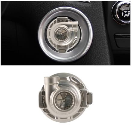 Adunsiaoto Autocollants Décoratifs Anti-Rayures Pour Bouton, Cache De Protection Décoratif Pour Bouton Démarrage De Voiture, Housse Décorative Protectrice Bouton-Poussoir Voiture(Argent)