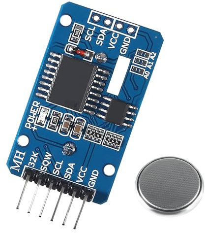 RTC IIC Precision Clock Modul, QIQIAZI Echtzeit-Modul Uhr RTC Sensor mit Batterie, kompatibel mit Arduino