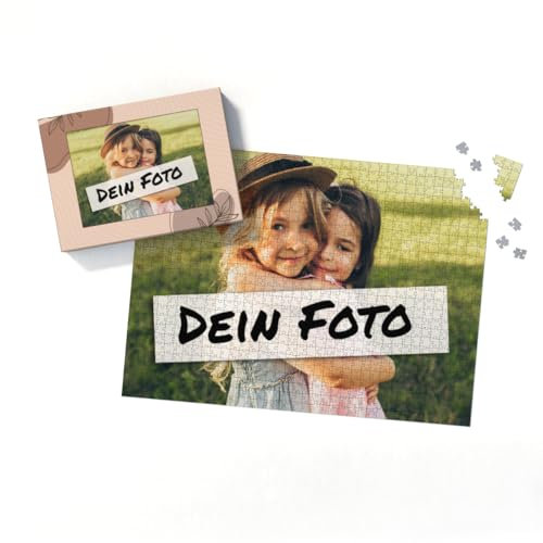 Fotopuzzle Mit Eigenem Bild - Selbst Gestalten 2000 Teile - Schachtel Herbstblätter - Puzzle Mit Foto - Geschenk Geburtstag Quer