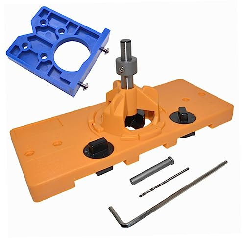 KONTONTY Bohrer Scharnierlochsucher Holzbearbeitung Lochpositionierer Werkzeug Für Türverkleidung Bohrführung Guide