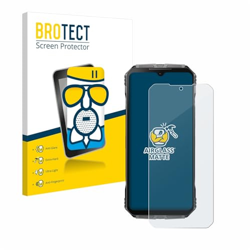 BROTECT Schutzglas für Doogee S Cyber Pro | Entspiegelnder Displayschutz Made in Germany Schutzfolie Glas Matt Anti-Reflex Kratzfest 9H Anti-Fingerprint Einfache Montage