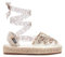 B&W Break&Walk - Espadrilles Basiques Lien Léopard pour Garçons et Filles (Leo/Tailla 36)