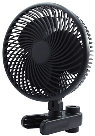 FanGoFast Clipfan/Ventilador con Clip 10W, Ventilador de Cultivo con Clip Oscilación Automática EC Motor, 10 Velocidades, para Tienda de Cultivo (Azul Automático)
