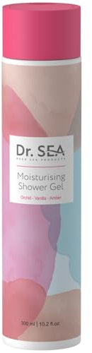 DR. SEA - Moisturizing Shower Gel with Orchid, Vanilla & Amber – Gently Cleanses, Nourishes & Delicately Perfumes – Soft & Revitalized Skin – 300ml