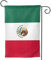 Bandera de jardín pequeña de México con impresión vertical de doble cara, bandera de bienvenida para patio, decoración exterior de 12.5 x 18 pulgadas
