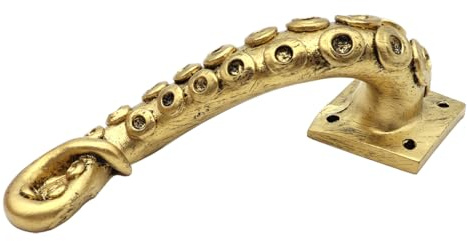 Nicear Punk-Vintage-Türgriff Mit Oktopus-Tentakel, Bronzefarbener Türgriff Aus Kunstharz Für Schränke, Kleiderschränke Und Möbelrestaurierung, Steampunk-Heimdekor, Zug Mit Analogem Retro-Design