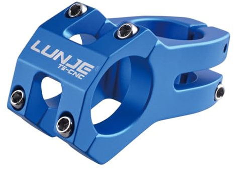 TRIWONDER Fahrrad Vorbau 45mm Lenkervorbau 25.4mm 31.8mm Aluminiumlegierung für Fahrrad BMX MTB Rennrad (Blau, 31.8 x 45mm)