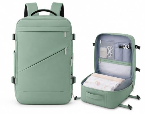 Jystock Limited Ryanair Cabin Bags 40x30x20. Carry-Ons, Cabin Backpack, Underseat Cabin Bag 24L with Separate Laptop Compartment and USB Charging Hole. Patented.