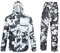Ynport Crefreak Wasserdichter Anzug für Herren/Damen, Camouflage-Muster, mit Kapuze (grau, XXXL)