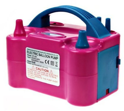 XLKJ 600W Bomba de Globo Eléctrica, Inflador de Globo Eléctrico Portátil Bomba portátil de inflado de Alta Potencia de Doble para Barca Colchoneta Camas Hinchables Sofá Inflable
