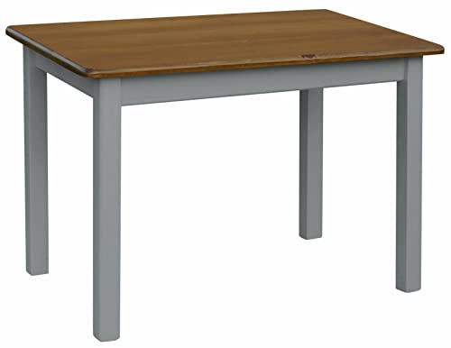 k koma Grau Esstisch Küchentisch Tisch MASSIV Kiefer Holz NEU Hersteller Eiche (80 x 120)