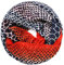 Gloop Damen Schal Loop Schal Feinstrick Loop mit Ethno Punkte Muster (Rot blau)
