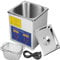 VEVOR Nettoyeur à ultrasons Machine de nettoyage en acier inoxydable avec minuteur numérique de chauffage pour usage domestique commercial commercial (2 L)