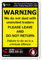 stika.co No Cold Calling Warning Sticker - Trading Standards Approved Self-Adhesive Sign for Doors & Windows, Static Cling Vinyl, Durable & Easy to Apply