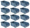 12 x Stapelbox Gr.2 Sichtlagerkasten Set Wandhalterung Lager Stapel Box Sortiment Kasten Werkstatt