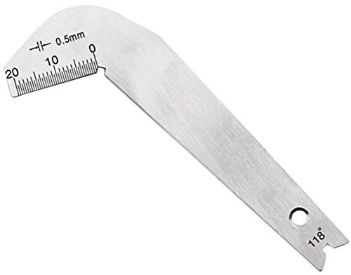Hotaden Perforar ángulo Gauge molienda Brocas Diámetro Centro del formón Afilado patrón de bits Herramientas Plantilla de perforación Broca Gauge