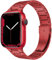Miimall Cinturino per Apple Watch 49mm 42mm 44mm 45mm, Band in Acciaio Inox, Cinturino Sottile, Donne Uomini Leggero Strap per Apple Watch Series 9 8 7 6 5 4 3 2 1,Ultra 2 Ultra, SE2 SE, Rosso