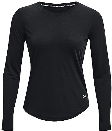Under Armour Womens Long-Sleeves Women's Ua Streaker Long Sleeve, Black, 1370339-001, LG