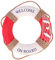 VALICLUD 1stk Vintage Retro-Wand Rustikal Nautisch Nautischer Rettungsring Türschild Wandtafel Rettungsring-Dekoration Zum Aufhängen Wanddekor Für Zu Hause Runden Auflistung