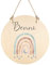 Manufaktur Liebevoll personalisiertes Namensschild aus Holz (Motiv Benni)