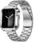 BINLUN Kompatibel mit Apple Watch Metall Armband 45mm 44mm 42mm Edelstahl Ersatzband mit TPU Hülle Kompatibel mit iWatch Armbands Series 9/8/7/6/5/4/3/2/1/SE/SE2 Herren Damen (Silber)