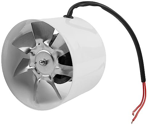 FUBESK 150mm Extractor Fan, Smoke Extractor Duct Fan 200-600 m³/h Inline Pipe Fan Quiet for Home, Kitchen, Toilet, Attics, Greenhouse -White