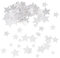 ENLACE Silber Sterne Konfetti Weihnachten Streudeko 3 Größen,Sterne Tischdeko Geburtstag,100 Stück Glitzersterne Streudeko Hochzeit,4cm Sterne Tischdeko Weihnachten für Geburtstag, Hochzeit, Silvester