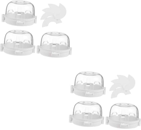 SAFIGLE 2 Sätze Herdknopfabdeckungen Gasherdschutz Baby Lock Kindersicherung Einfach Zu Installieren Hitzebeständig 3 Stück * 2