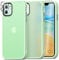 Mootobo for iPhone 11 Case Built-in 2 HD Screen Protectors and HD Lens Protector, Anti-Fingerprint Matte Back 10FT Military Grade Drop Shockproof Phone Case for iPhone 11 6.1 inch - Apple Green