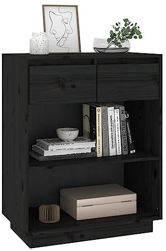 Homvdxl Schlafzimmereinheit Aufbewahrungsschrank, kurzer & schlanker Eckschrank mit Ablage und Schublade, Wohnzimmer Bücherregal Bücherregal für schmalen kleinen Raum, Schwarz