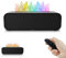 Wula Flammen Aroma Diffuser, Diffuser ätherische öle mit Fernbedienung und Timer, 7 Arten LED Lichtfarben, Wasserlose Abschaltautomatik für Kinder, Zuhause Büro, Raumduft oder Yoga (Schwarz)