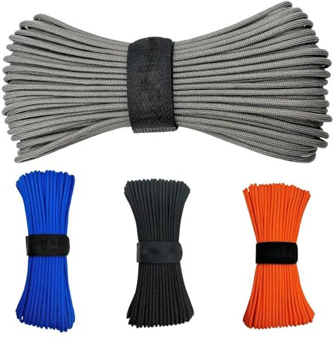 Virtcooy Hammock Rope Heavy Duty, 100ft Strong Long Nylon Rope, Windproof Nylon Rope, Camping Gear for Outdoor Activities, Survival Tool