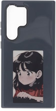 Smart Ink Phone Case for S24 Ultra, DIY Ink Phone Case, NFC Screen Projection Phone Case Red Yellow Black White Color Display 3.52 Inch Picture Smartphone Case