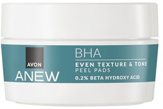 AVON Anew BHA Gesichts-Peeling-Pads mit 0,2 % Beta-Hydroxy-Säure, Even Textur & Tone Peel Pads