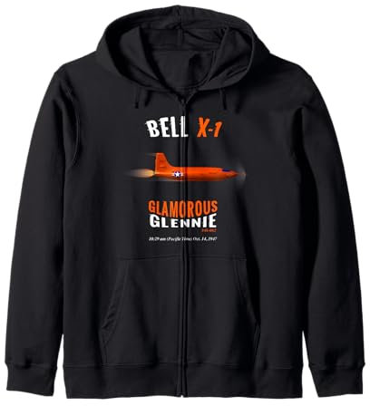 Velivolo a razzo supersonico Bell X-1 Velocità del suono Mach 1 Felpa con Cappuccio