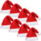 NICO Europe 8x Weihnachtsmützen, Nikolausmützen für Weihnachtsfeiern, Firmenfeste, Weihnachtsmärkte