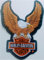 Maxi-Flicken, XL, amerikanischer Adler, 24 x 34 cm, zum Aufbügeln, kompatibel mit Jacken, Harley Davidson, American Eagle