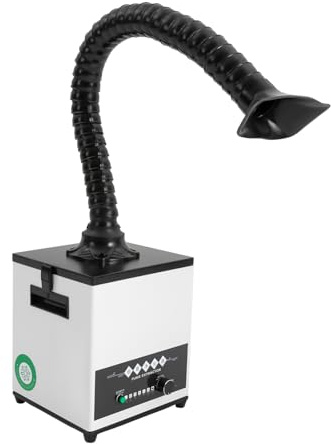 Lötrauchabsorber - Leistungsstarke 225m³/h 100W Absaugung, geräuscharmes, 3-stufiges Filtersystem mit 12 Filtern für lötrauchabsaugung Laserschweißen, Rauchabsaugung und Desktop-Löten(220V)