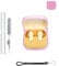 Clear Case for Anker Soundcore P30i Earbuds,Waterproof,Shockproof,Anti-scratch,Washable, Comes with Cleaning Pen Hanging Clip,PINK